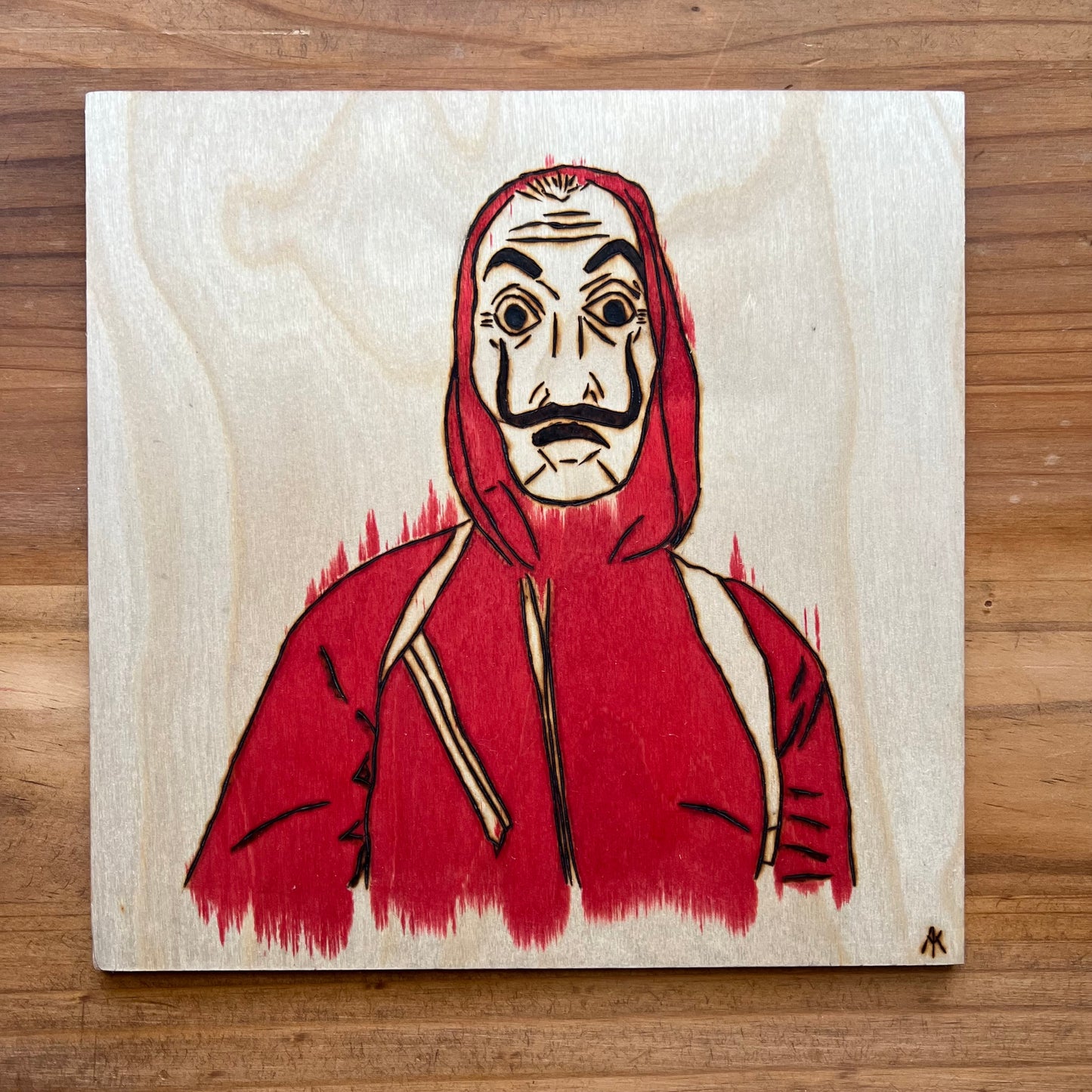 Money heist Wood Panel